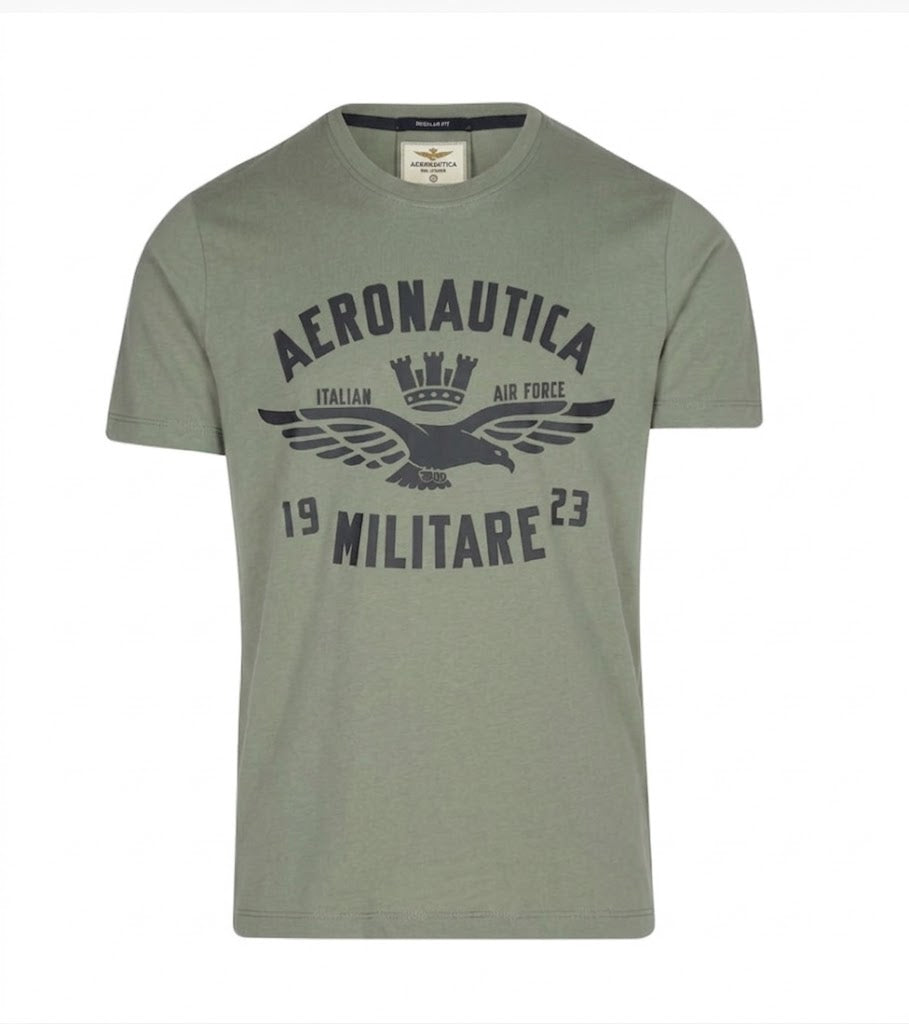 T-shirt uomo manica corta Aeronautica Militare cotone PE 2026