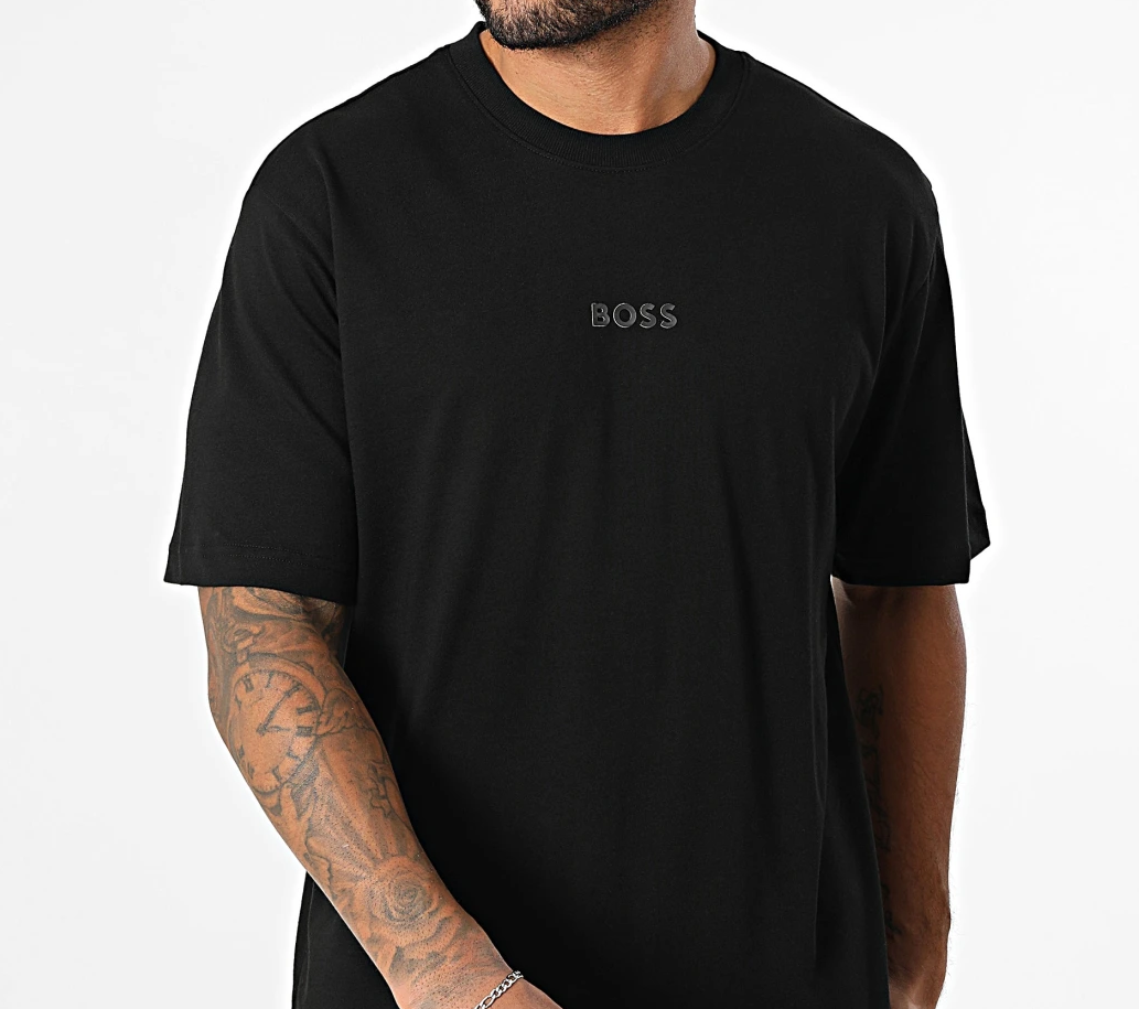 T-shirt Hugo Boss uomo cotone con logo basic