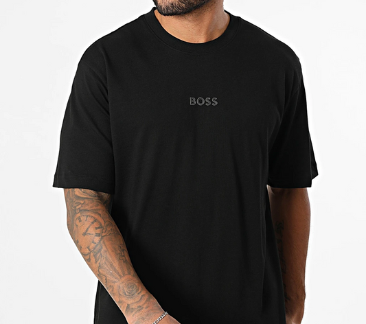 T-shirt Hugo Boss uomo cotone con logo basic