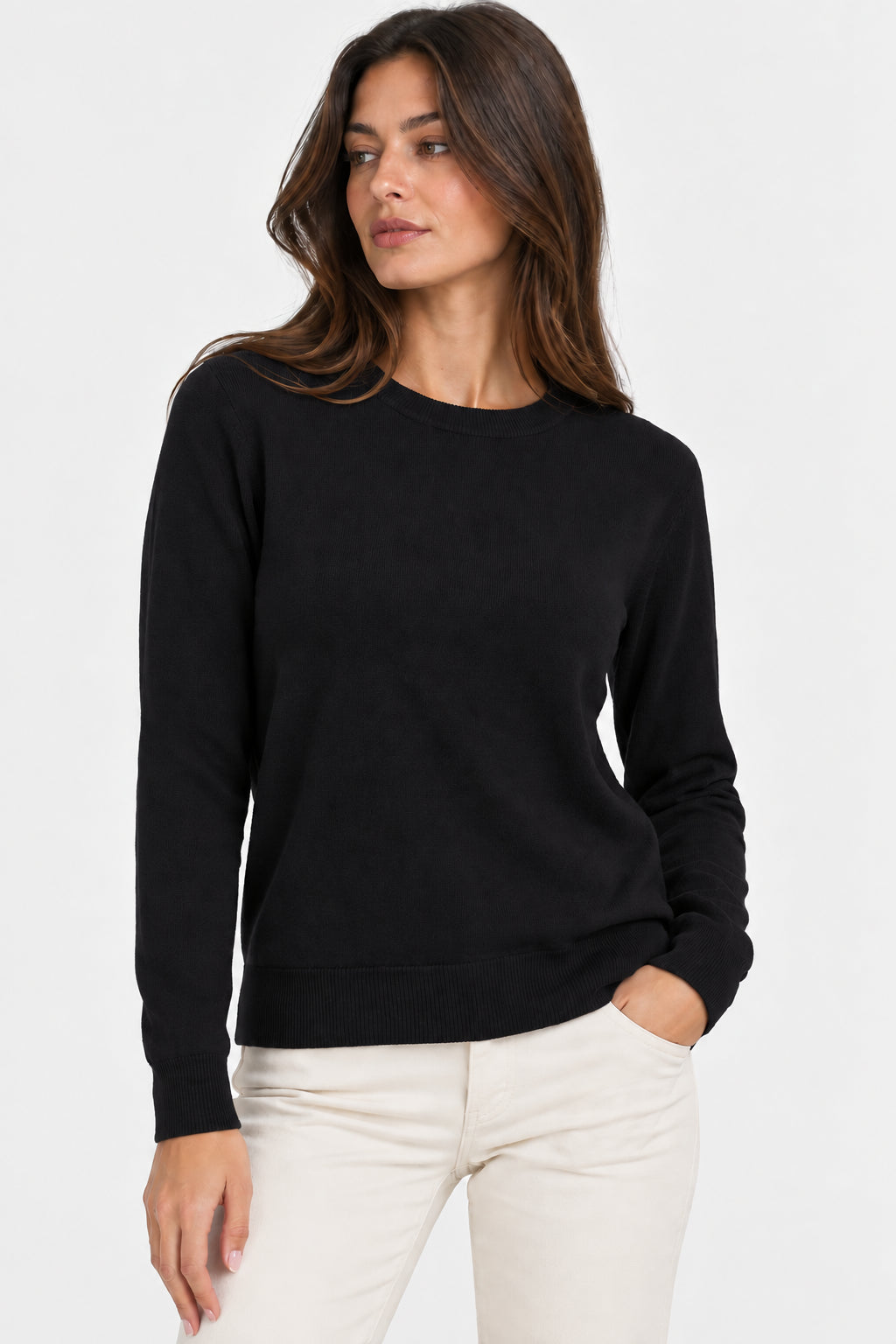 Maglia girocollo Ragno donna finezza 12 viscosa Four Seasons