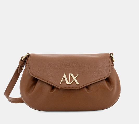 Borsa donna A|X ecopelle logo metal tracolla