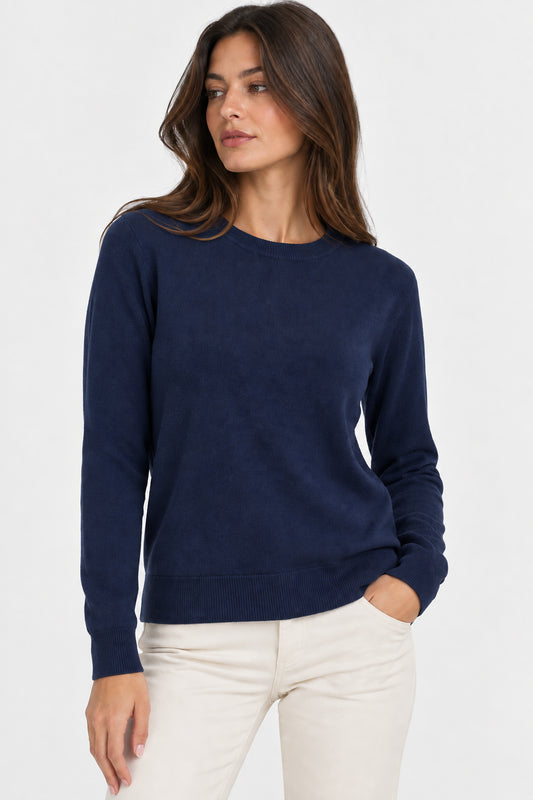 Maglia girocollo Ragno donna finezza 12 viscosa Four Seasons