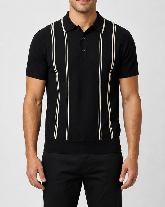 Polo MARKUP uomo righe verticali cotone