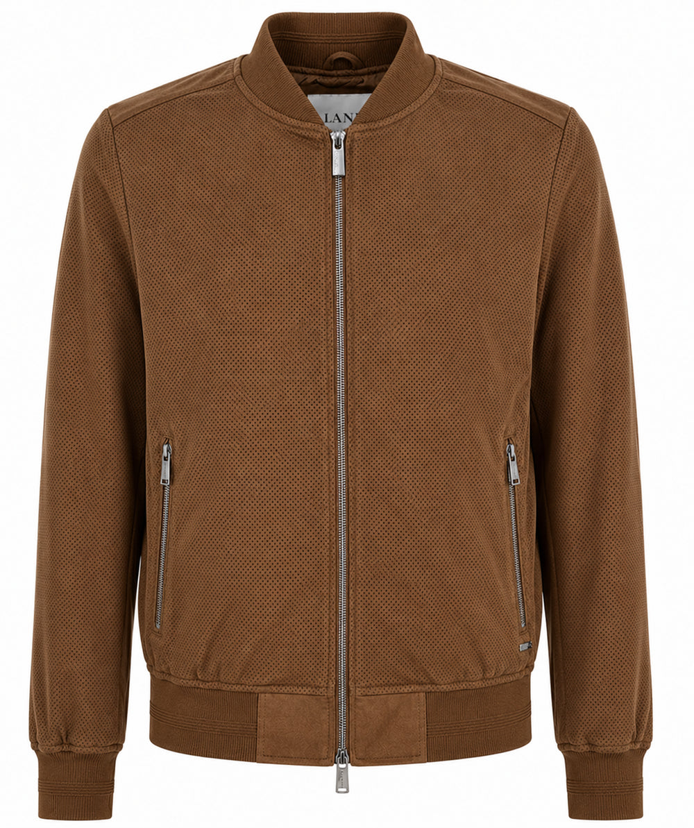 Bomber MARKUP uomo effetto scamosciato traforato