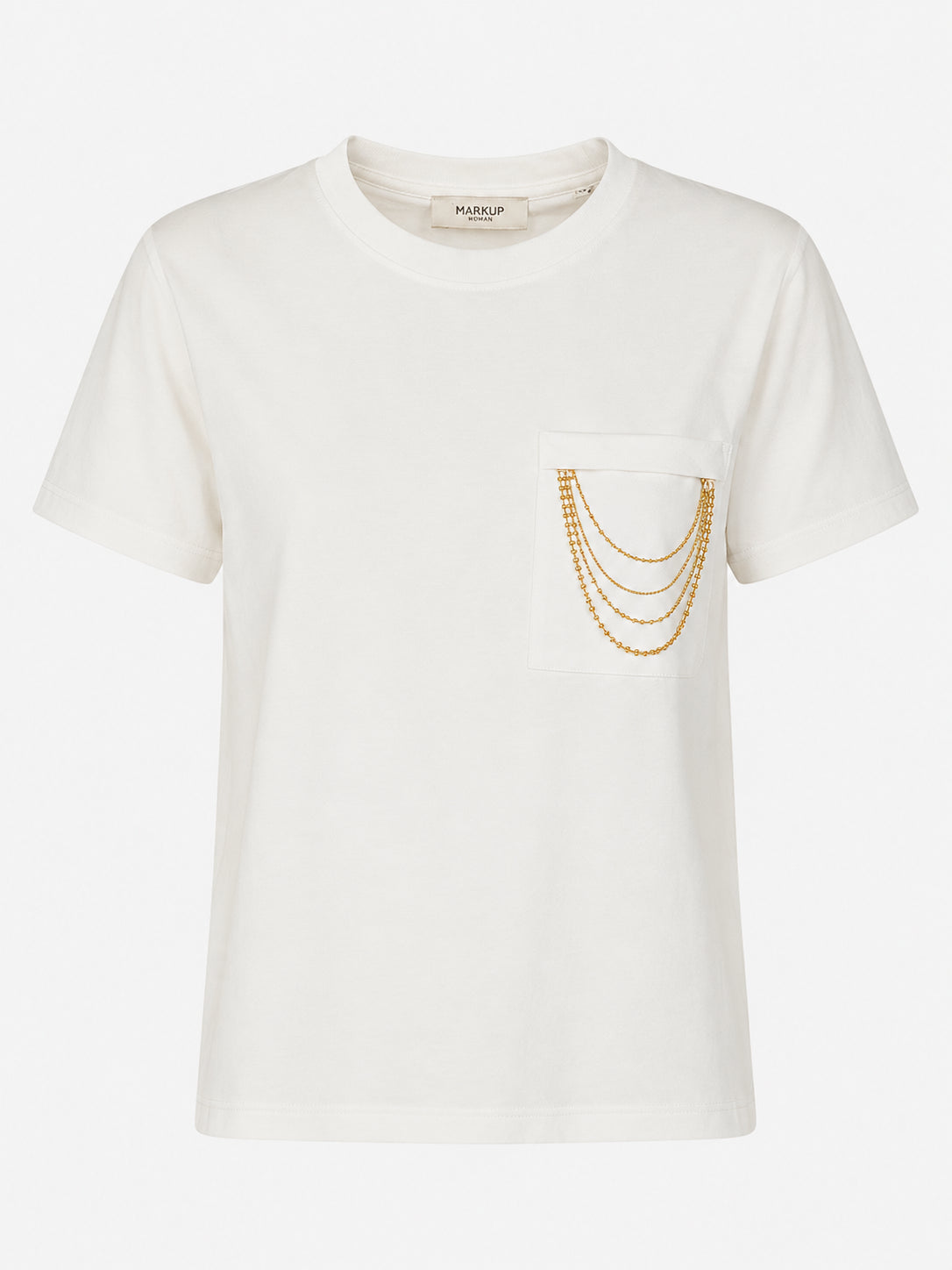 T-shirt donna MARKUP cotone taschino manica corta