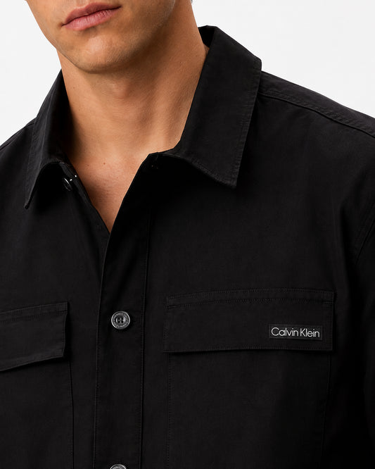 Camicia uomo Calvin Klein Jeans overshirt cotone nylon