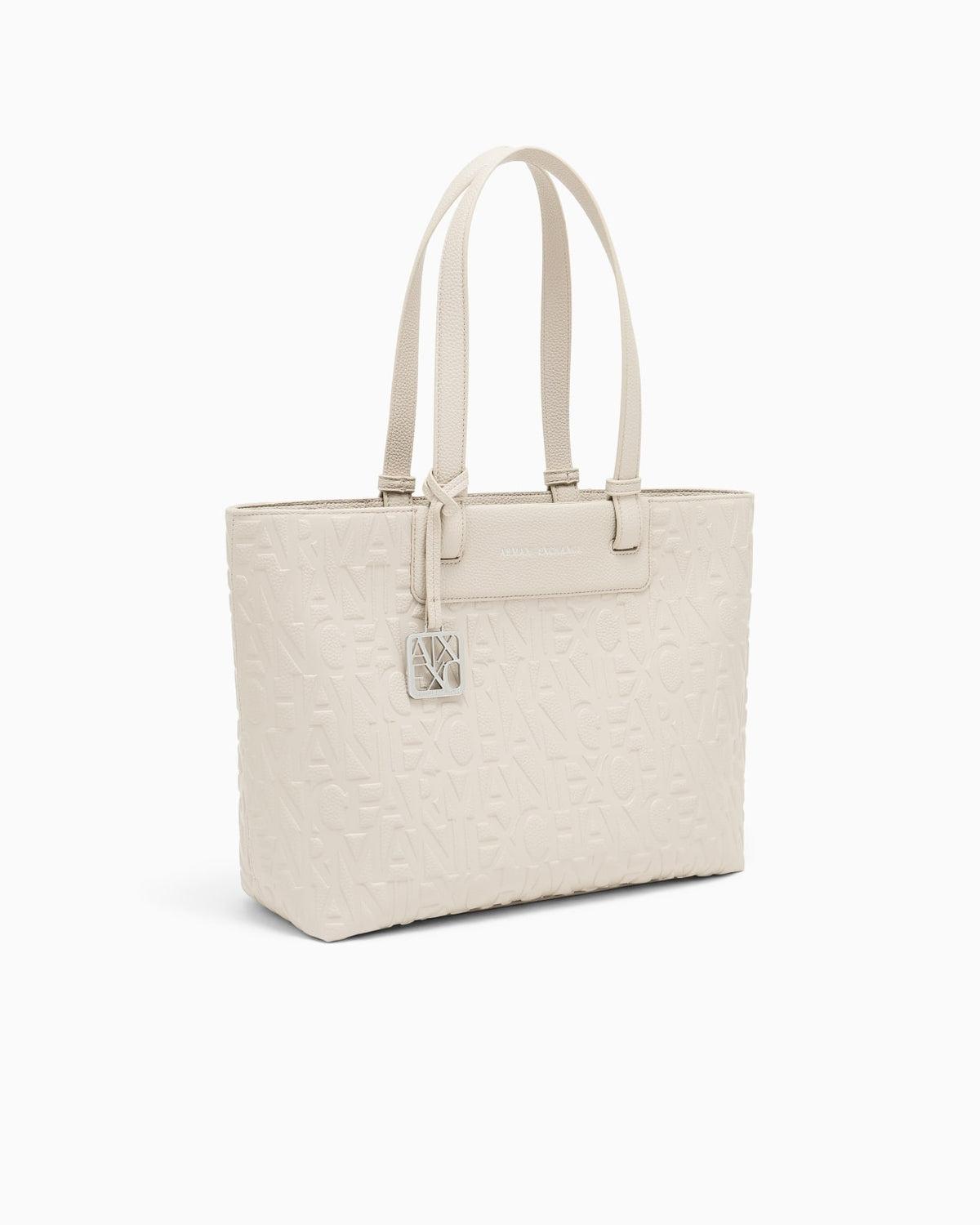 Borsa Armani Exchange donna poliestere logo allover