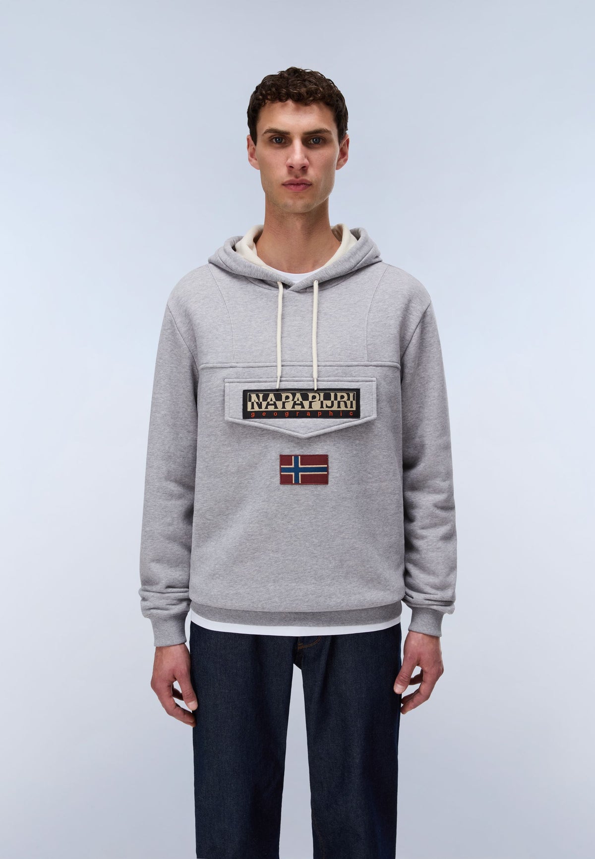 Felpa mezza zip uomo Napapijri Burgee cotone