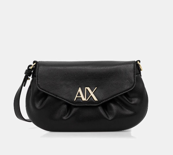 Borsa donna A|X ecopelle logo metal tracolla