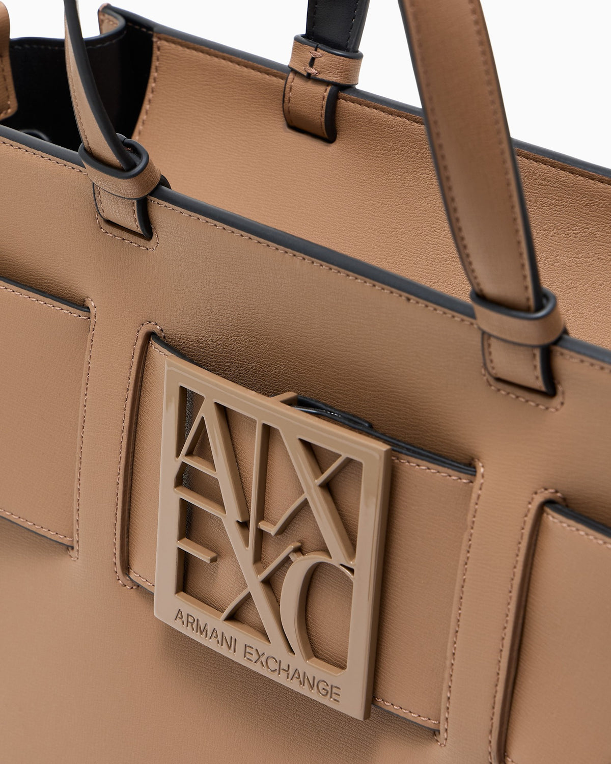 Borsa Armani Exchange donna similpelle logo