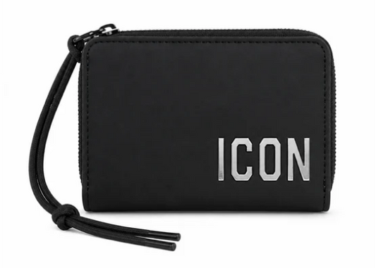 Portafoglio ICON uomo similpelle placchetta logo