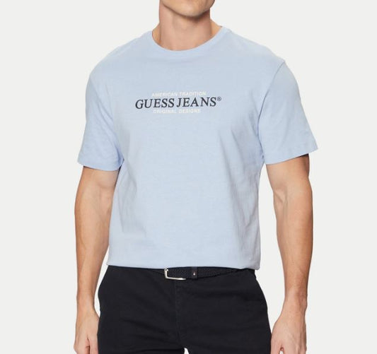 T-shirt Guess Jeans uomo cotone regular stampa