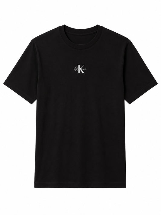 T-shirt donna CKJ Monologo oversize cotone PE 2026 black