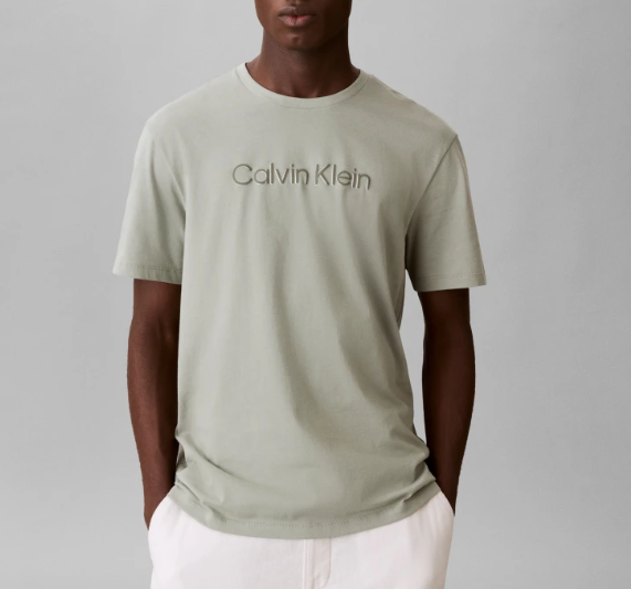 T-shirt regular Calvin Klein uomo cotone girocollo manica corta shadow pez