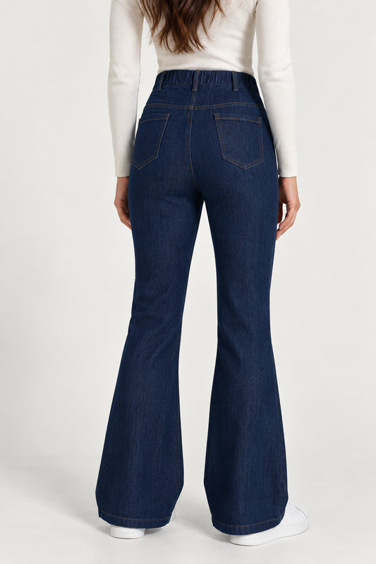 Jeans flare Ragno donna 4 Seasons Denim vita elastica
