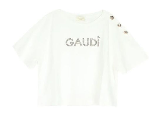 T-shirt donna Gaudi' Jeans manica corta cotone