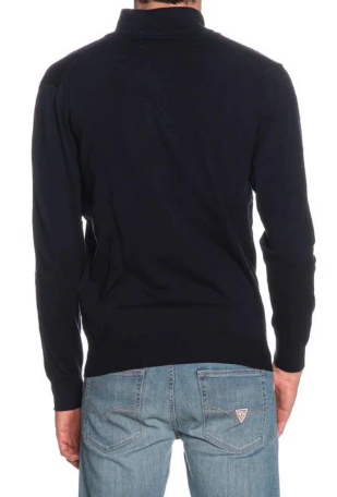 Felpa Guess uomo Kaliq zip cotone