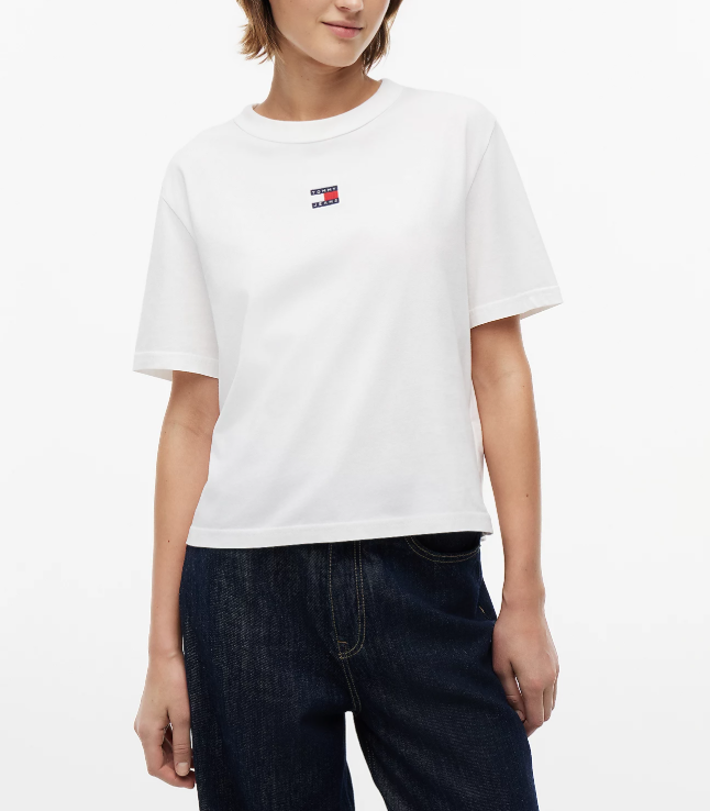 T-shirt donna Tommy Jeans con logo scollo tondo