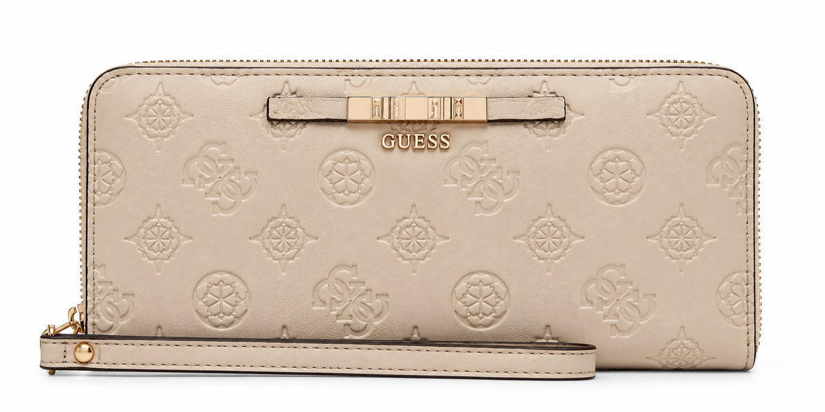 Portafoglio donna Guess Carmella zip-around logo