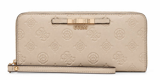 Portafoglio donna Guess Carmella zip-around logo