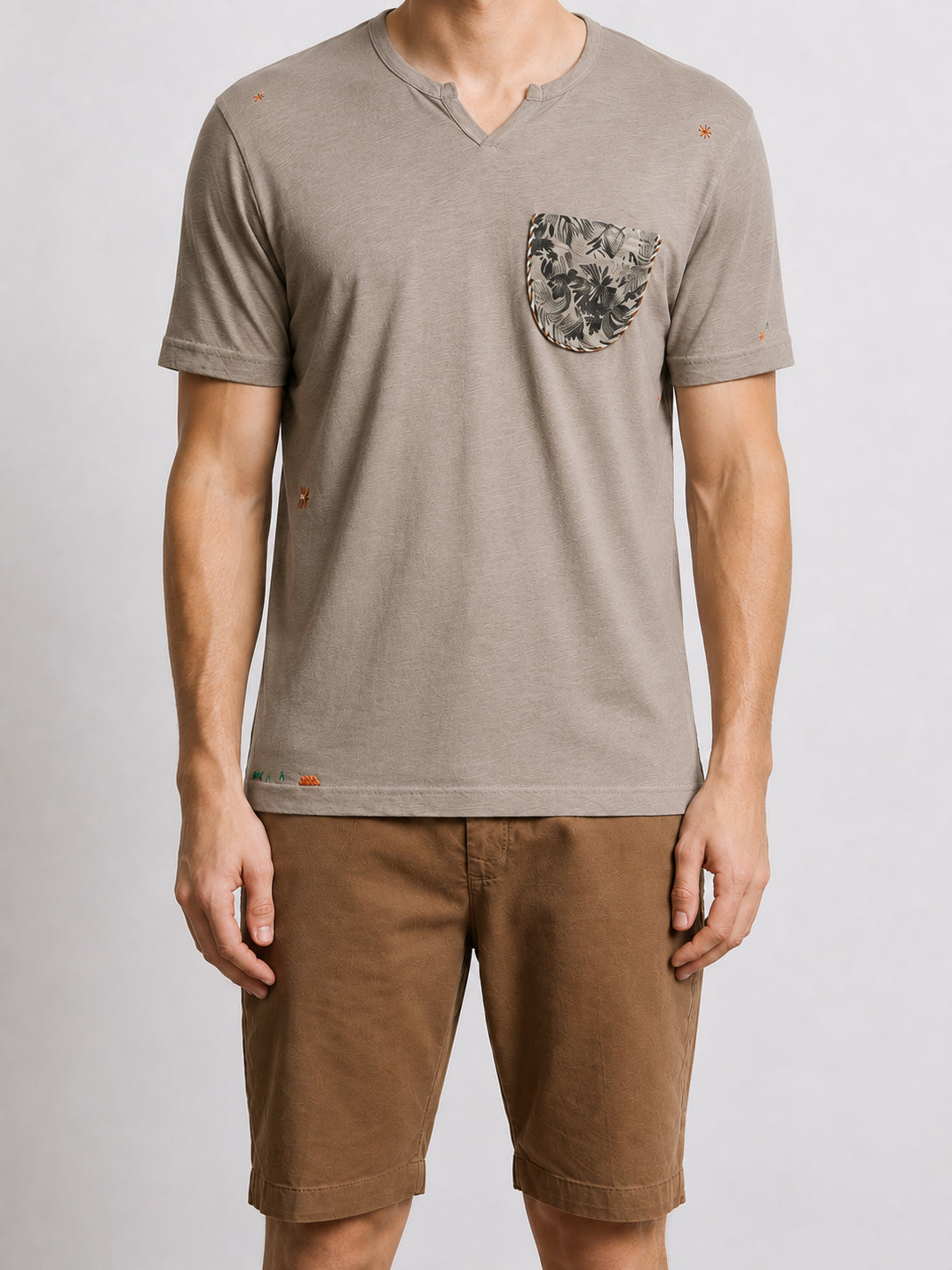 T-shirt uomo MARKUP girocollo cotone fiammato