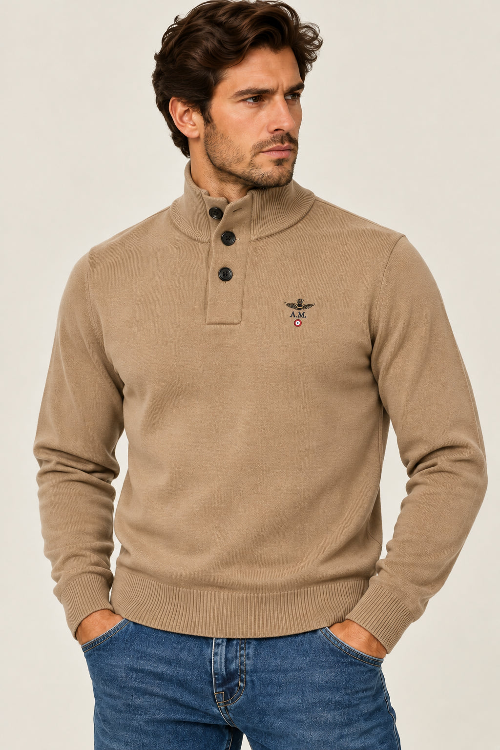 Maglia Aeronautica Militare uomo bottoni AI 2026