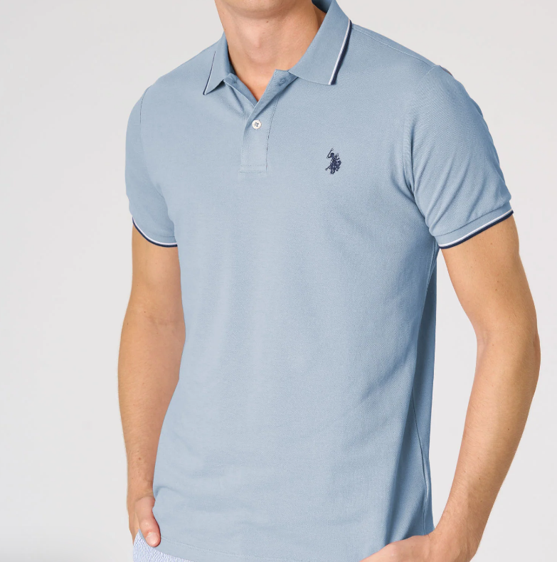 Polo U.S. Polo Assn. uomo micro piqué manica corta cotone