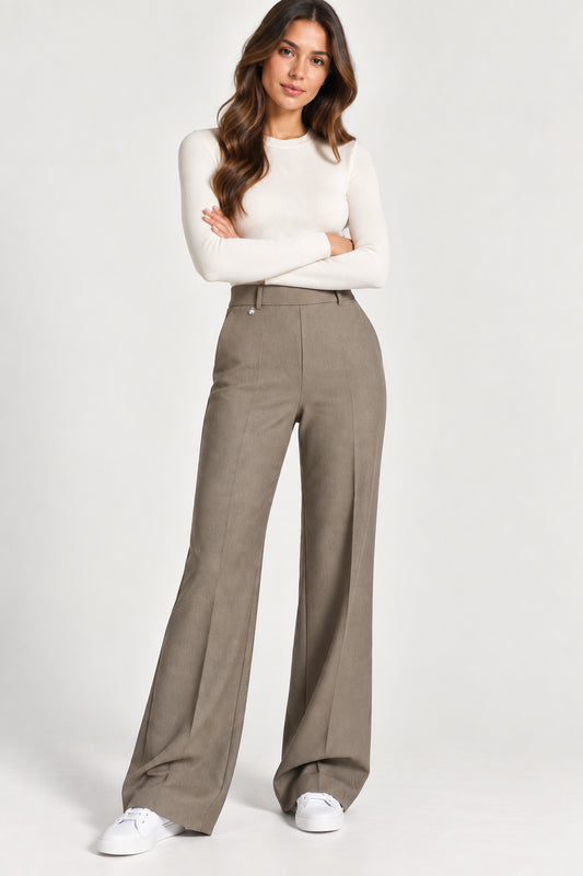 Pantalone palazzo donna Ragno tasche tessuto Compact AI 2026