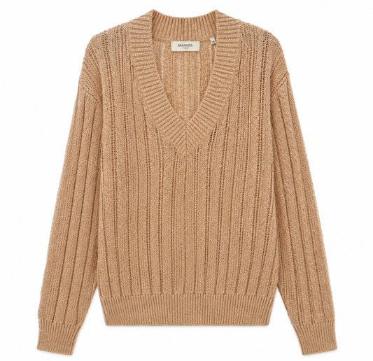 maglie donna MARKUP traforata filo paillettes