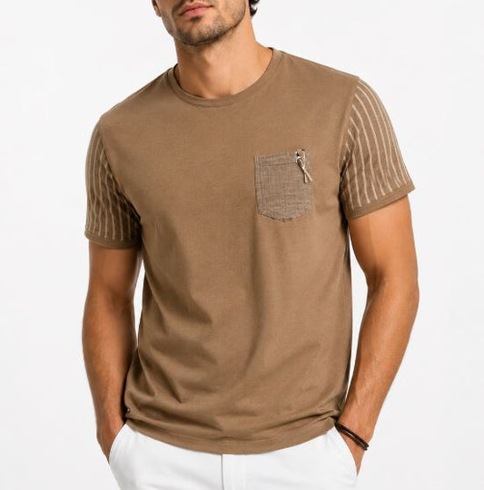 T-shirt MARKUP uomo jersey maniche in lino
