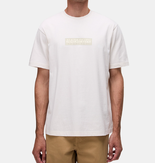 T-shirt Napapijri S-Box uomo cotone box logo