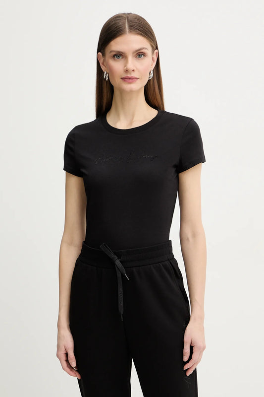 T-shirt donna Armani Exchange A|X slim fit cotone logo