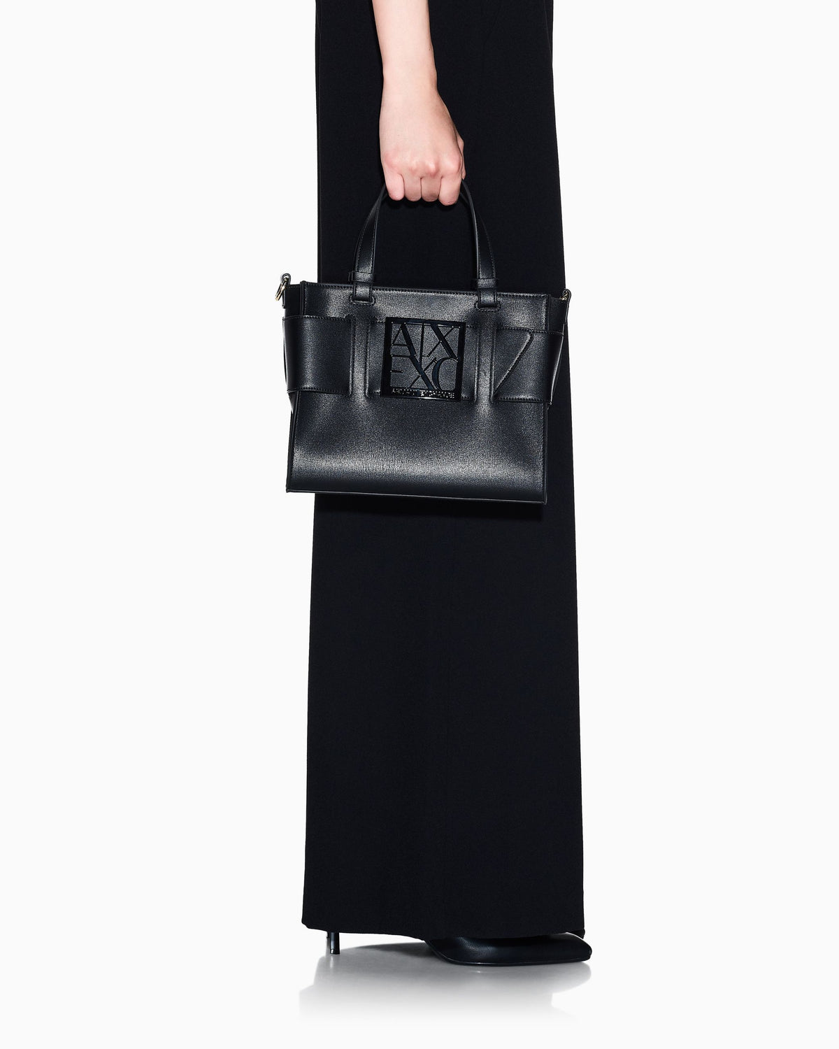 Borsa donna Armani Exchange similpelle logo applicato