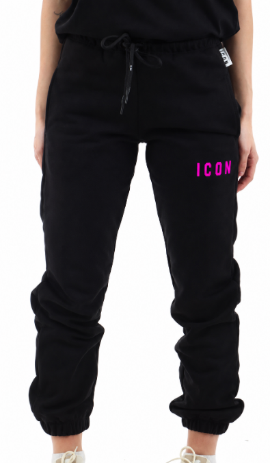 Jogger donna ICON logo piccolo cotone elastico