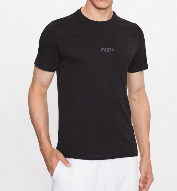 T-shirt Guess uomo Aidy cotone girocollo