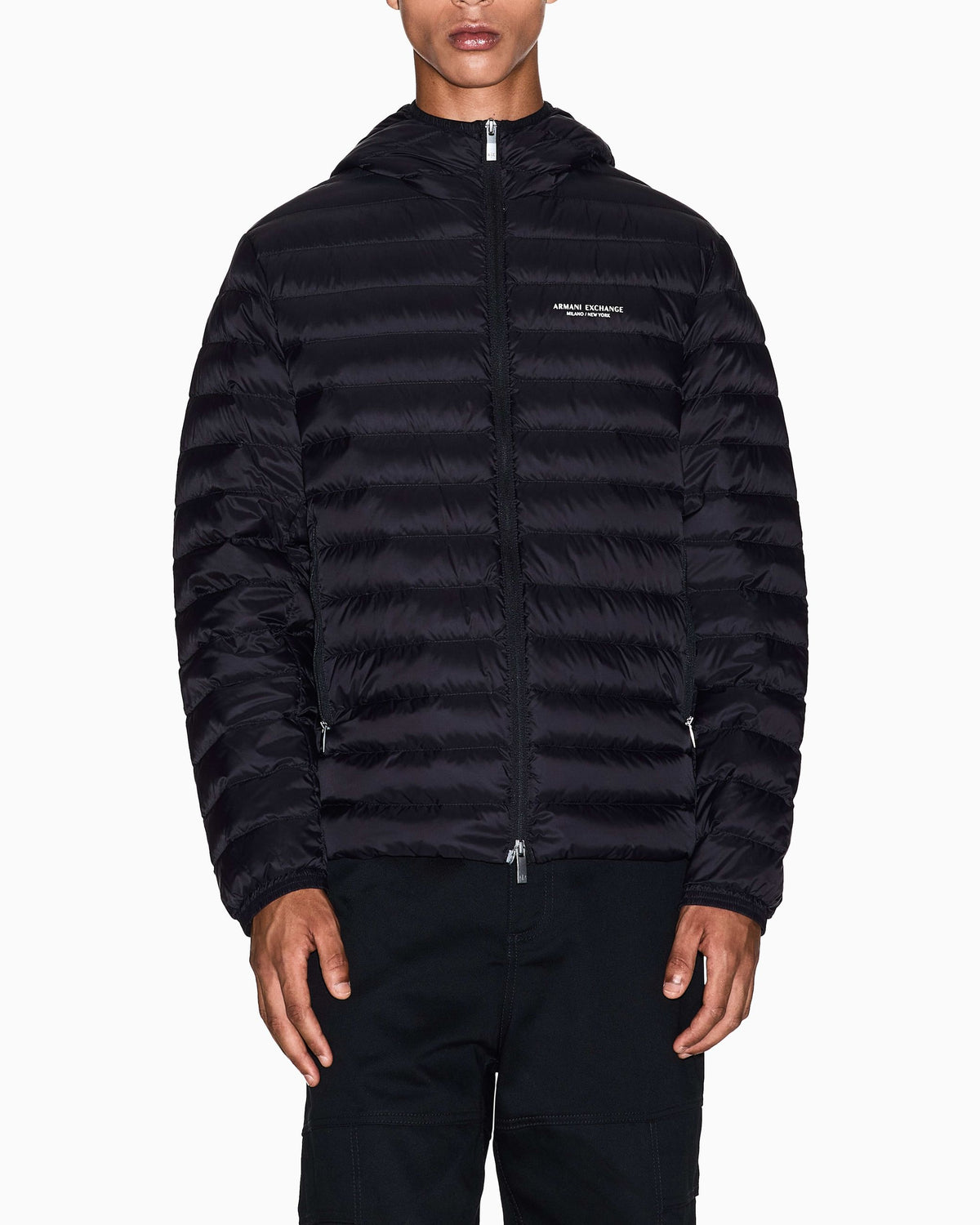 Piumino uomo Armani Exchange logo petto