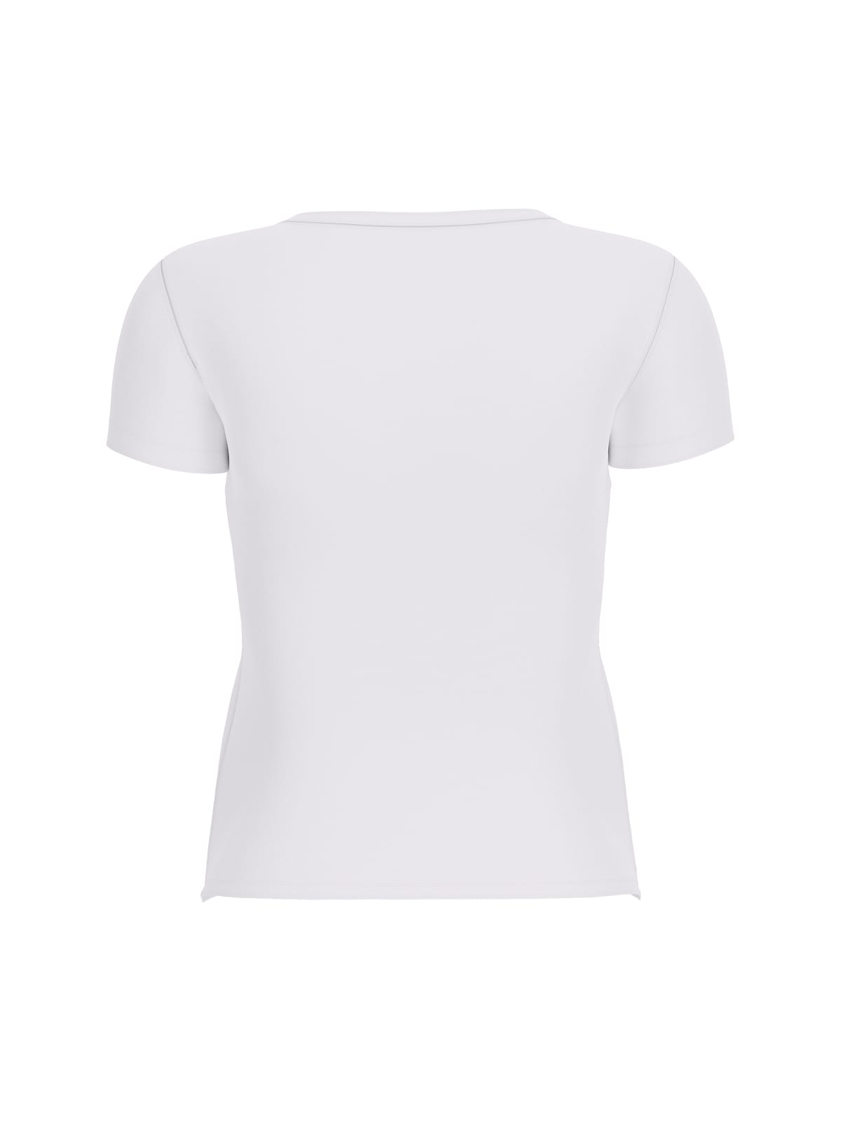 T-shirt Guess donna Triangle strass cotone