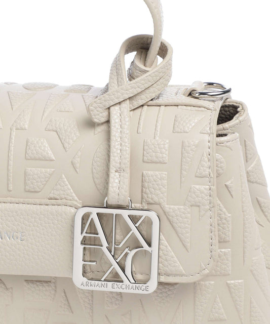 Borsa donna Armani Exchange poliestere logo allover