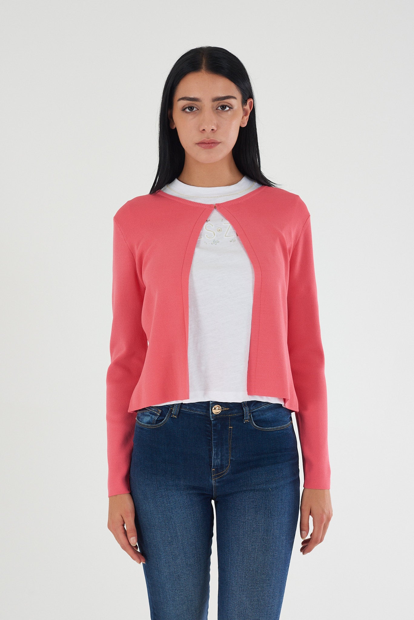 Cardigan YES-ZEE donna volant gancio viscosa PE 2026