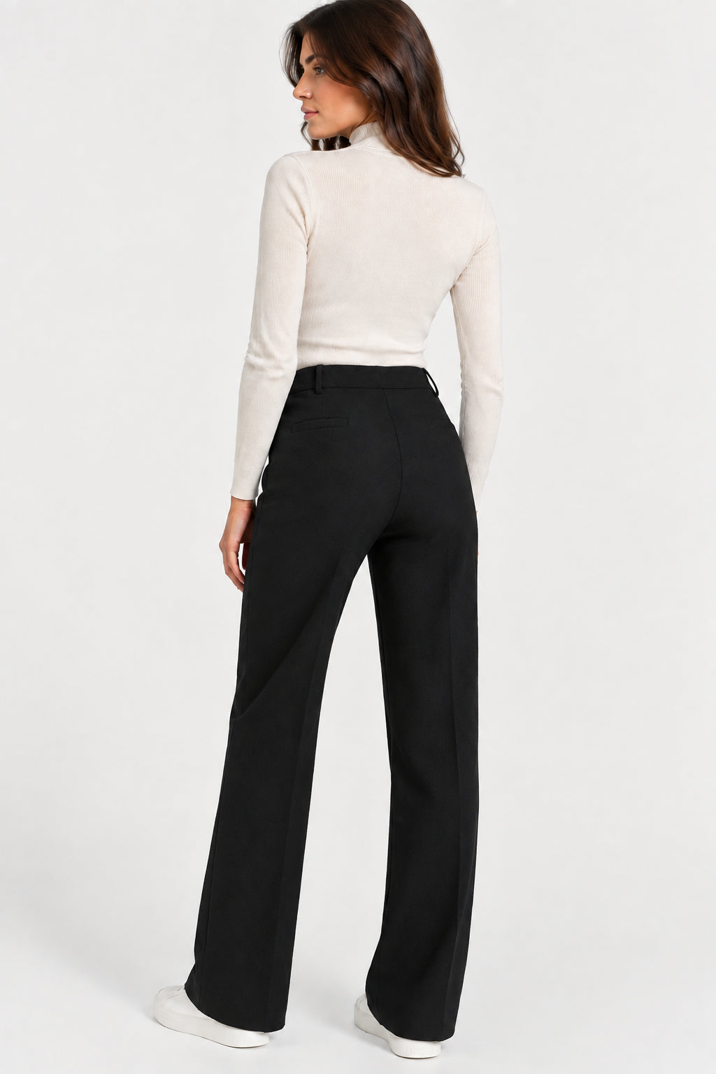 Pantalone ampio Ragno donna Compact vita elasticizzata