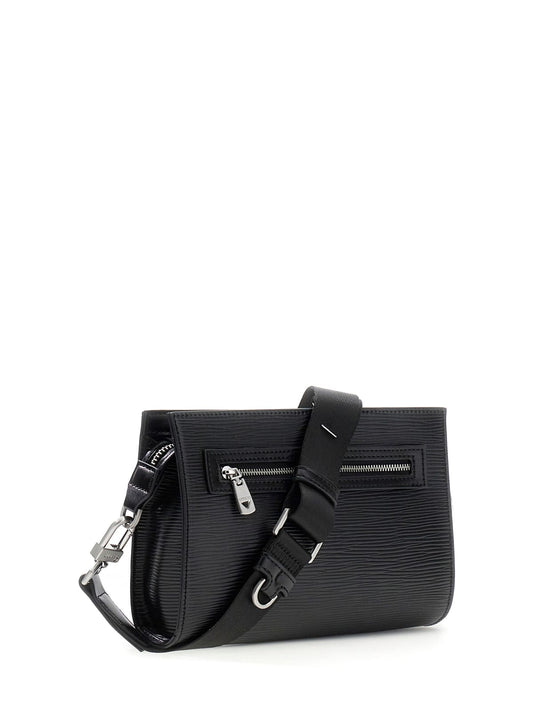 Borsa Guess uomo Milano tracolla top zip similpelle