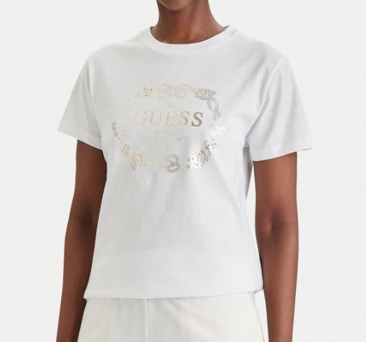 T-shirt Guess donna Eva cotone girocollo