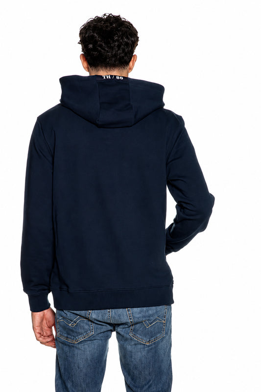 Felpa cappuccio Tommy Hilfiger uomo zip