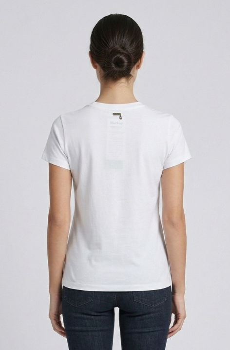 T-shirt donna MARKUP cotone strass manica corta