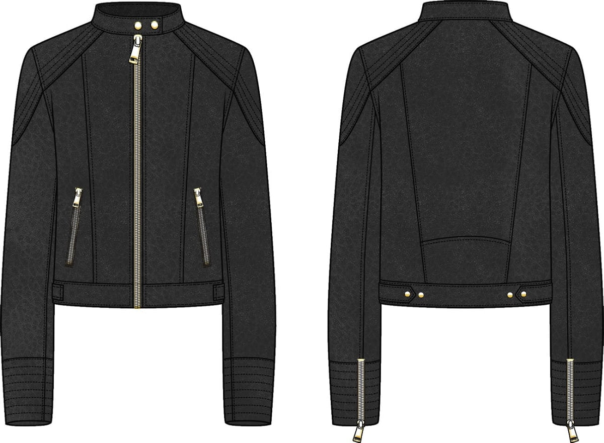 Giubbotto donna Guess Marlene biker similpelle