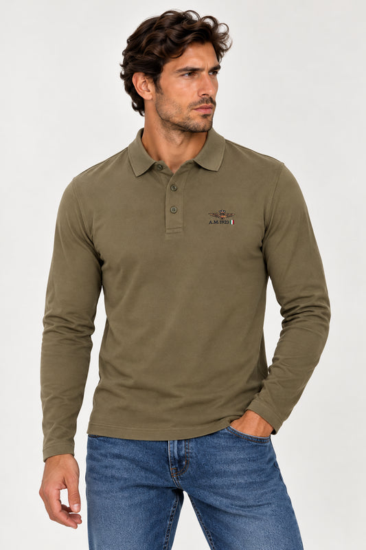 Polo manica lunga Aeronautica Militare uomo AI 2026