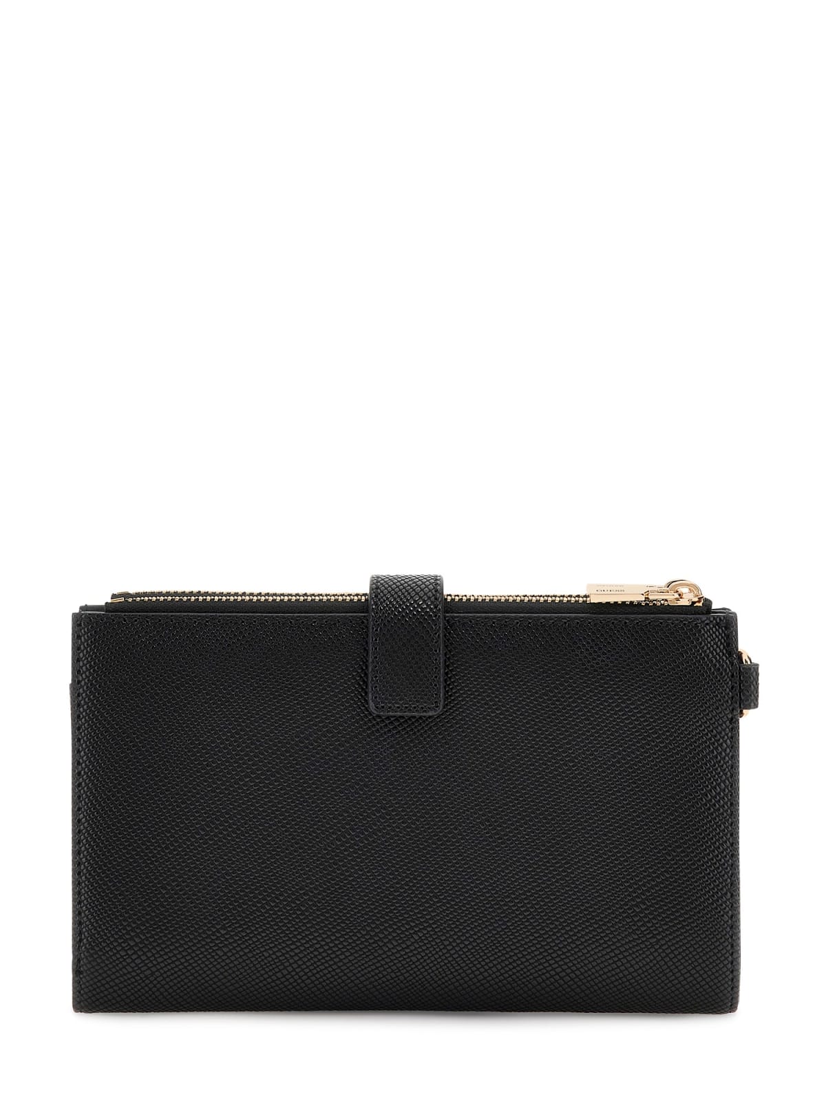 Portafoglio Guess donna Laurel similpelle nero zip