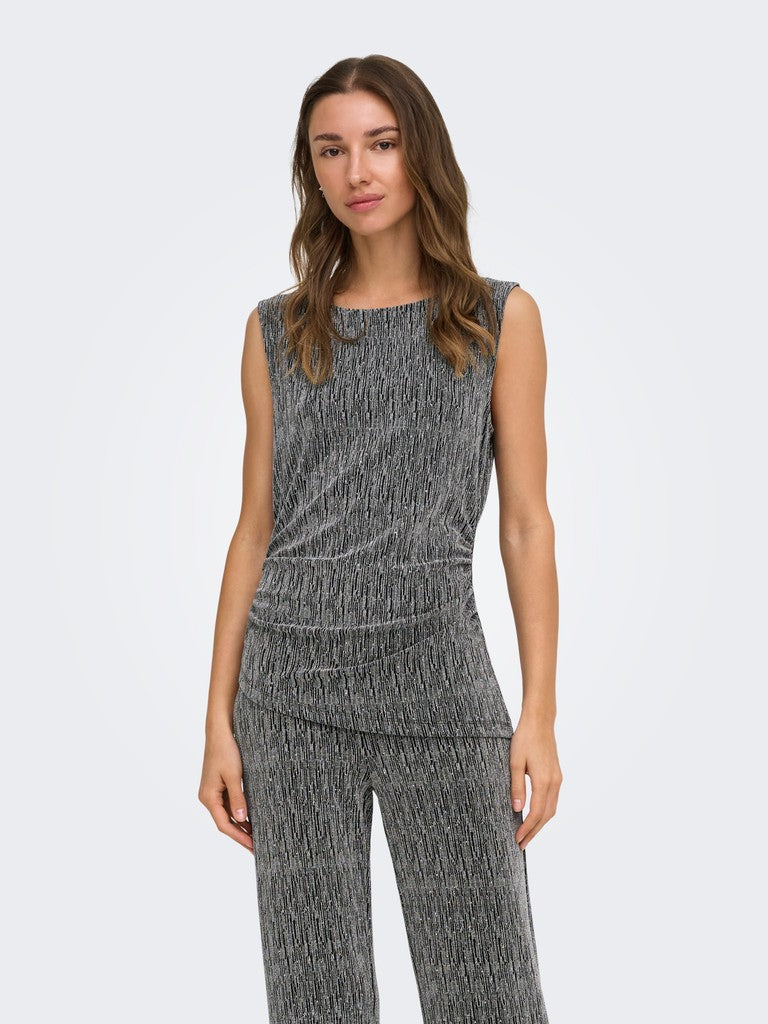 Blusa donna JDY scollo chiuso nylon