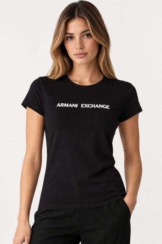 T-shirt Armani Exchange A|X donna cotone logo