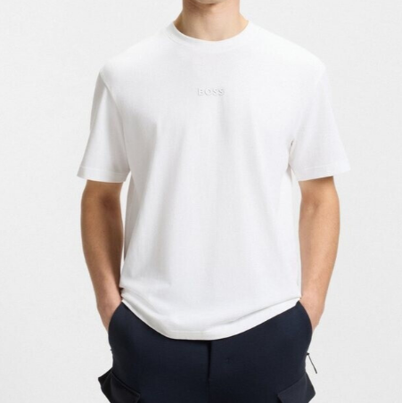 T-shirt Hugo Boss uomo cotone con logo basic